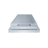 RCS Cutlass Single Side Burner featuring a durable stainless steel lid and push and turn ignition for convenient grilling.
